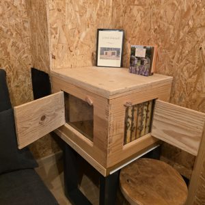 observation des abeilles grâce à la ruche vitrée